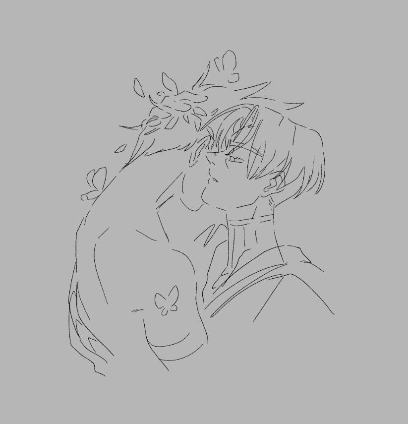 Than and Zag canoodling. 