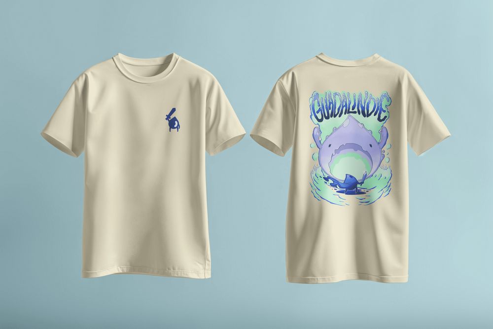 front and back view of Guadalindie 2025 exclusive T-shirt