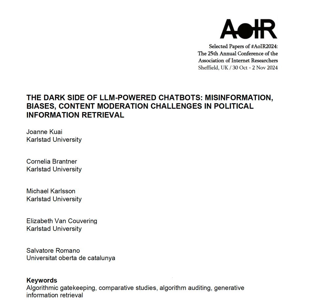 THE DARK SIDE OF LLM-POWERED CHATBOTS: MISINFORMATION, BIASES, CONTENT MODERATION CHALLENGES IN POLITICAL INFORMATION RETRIEVAL
