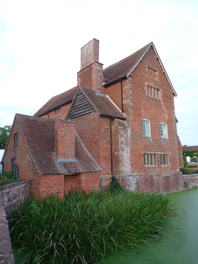 Lots going on in this brick built elevation at Harvington Hall