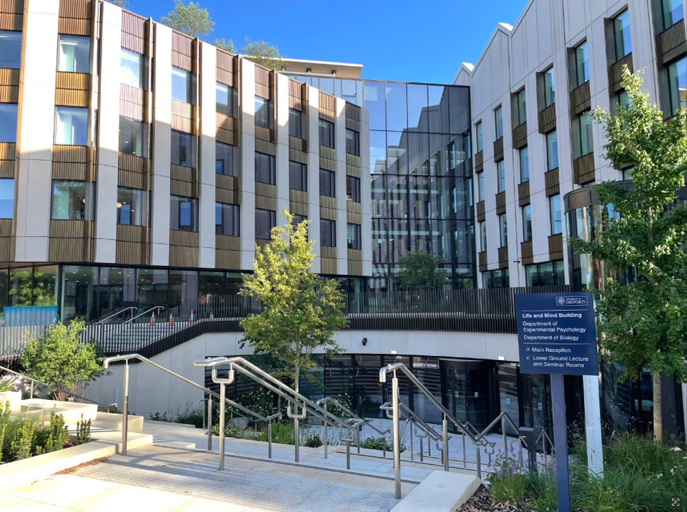 Front entrance of the Life and Mind Building Oxford, June 2025