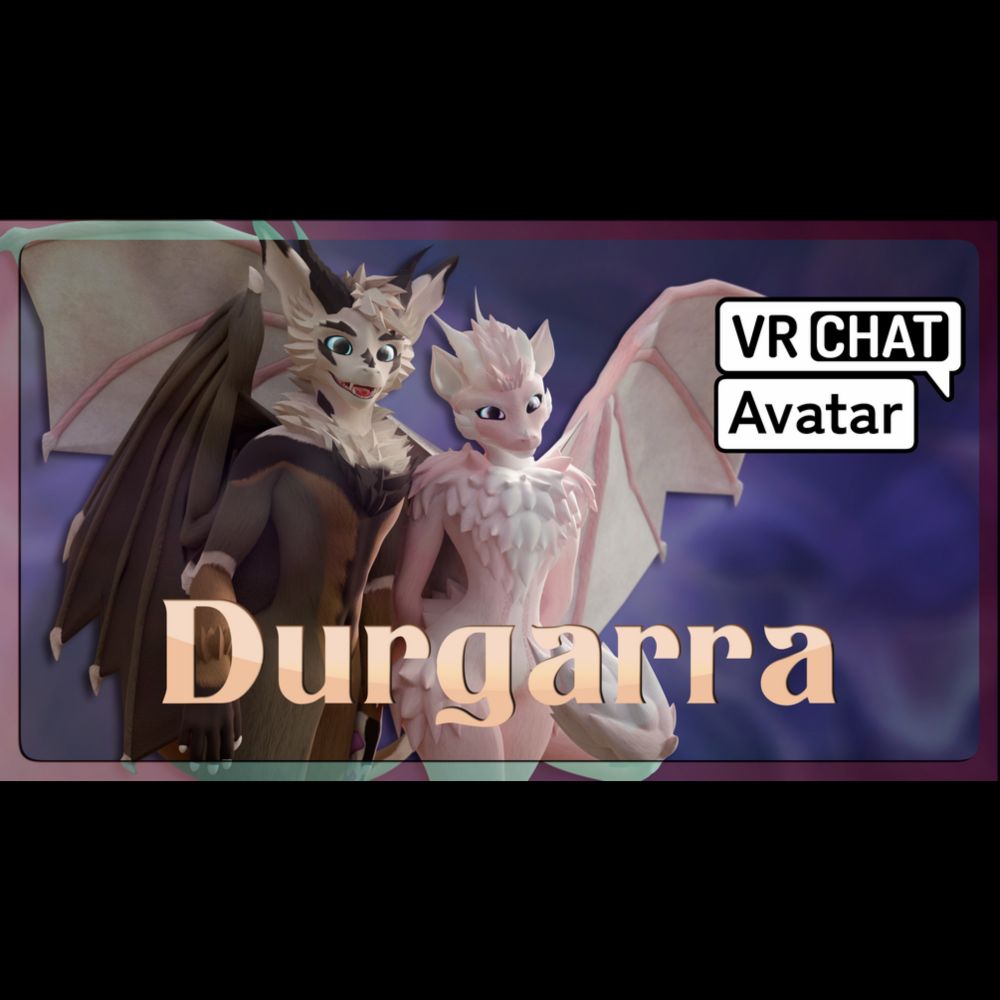 Durgarra - VRchat Fluffy Dragon Model