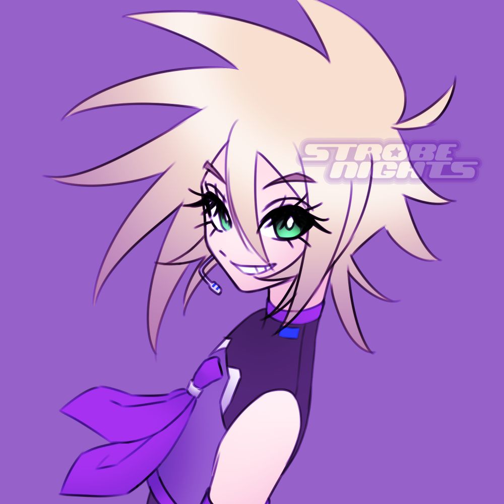 The same drawing of Bobbi from the previous post, but using a different layer mode effect which slightly alters the colours of the artwork.