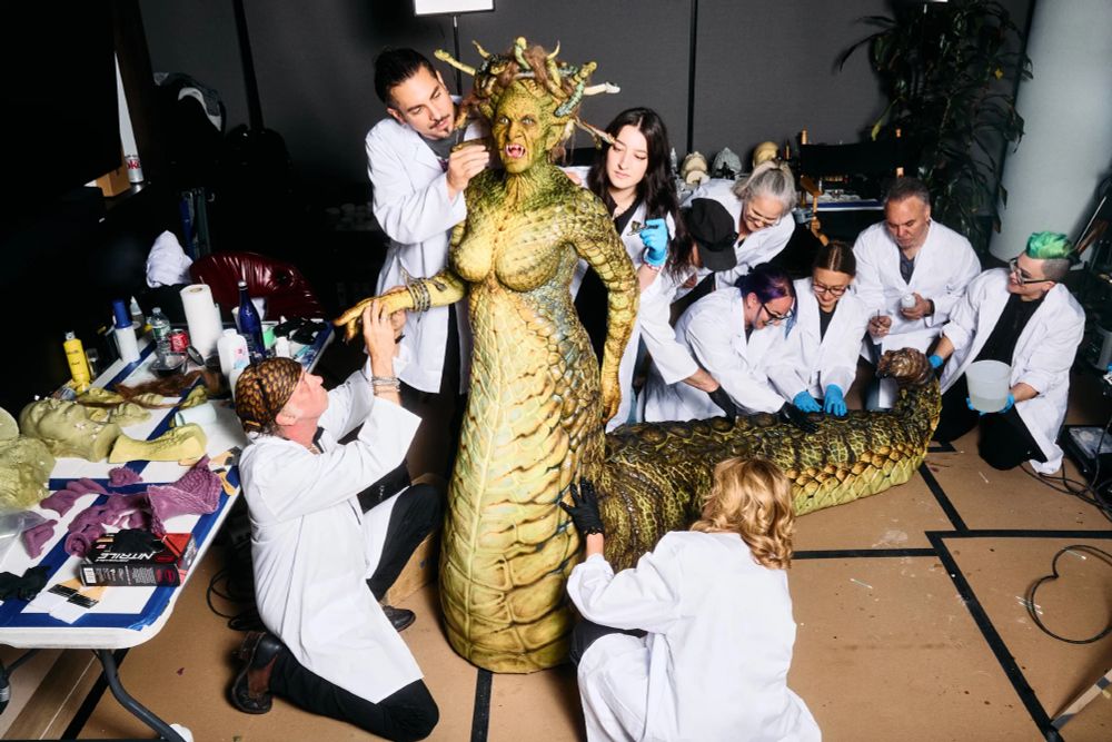 Heidi Klum as clash of the titans style Medusa and it's freaking awesome.