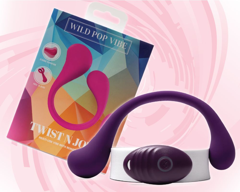 Looking for a vibrator that is fun and flexible? The Twist N Joy delivers! With 10 vibration modes, two motors, and a waterproof remote, it's perfect for exploring your pleasure. It has 2 motors one on each side of the flexible body that vibrate and comes with a waterproof remote. Seriously can’t get enough of this one!