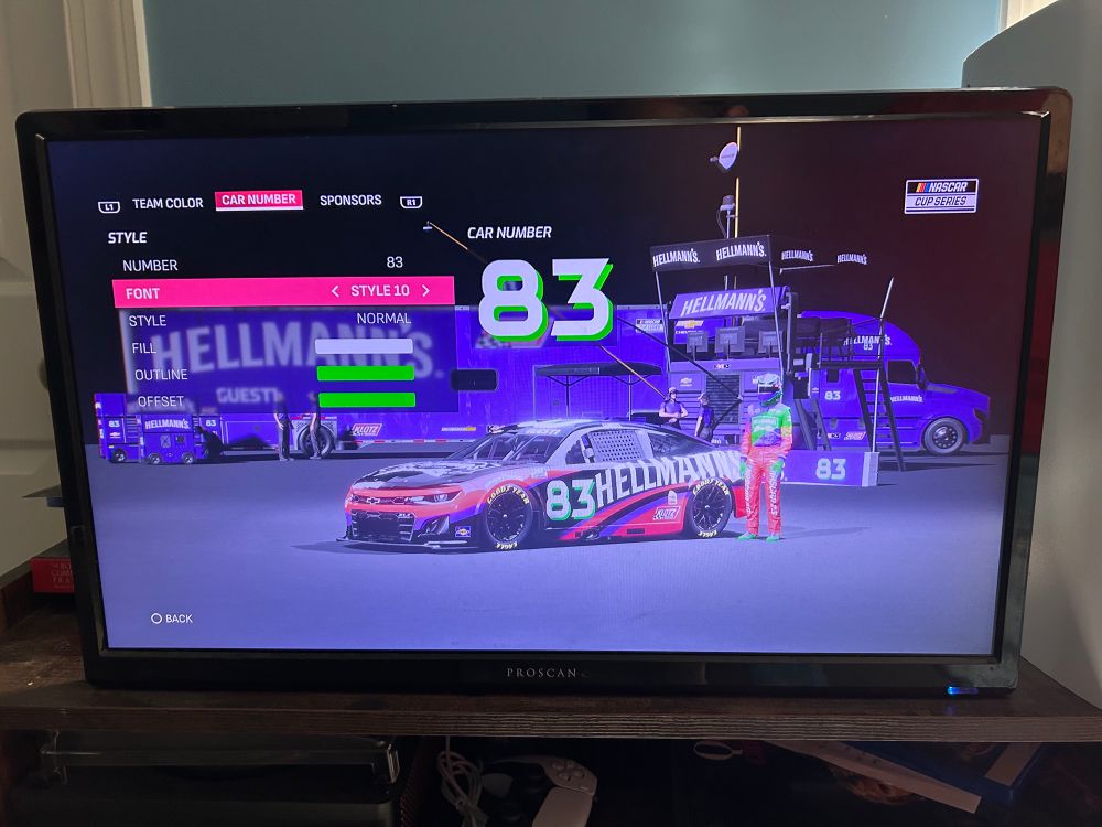 Roxanne Wolf inspired car and team in NASCAR 25