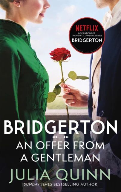 The cover of the Bridgerton series book titled "An Offer From A Gentleman", written by Julia Quinn.