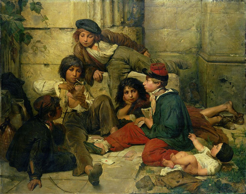 Friedrich Karl Hausmann, garçons des rues à Paris.