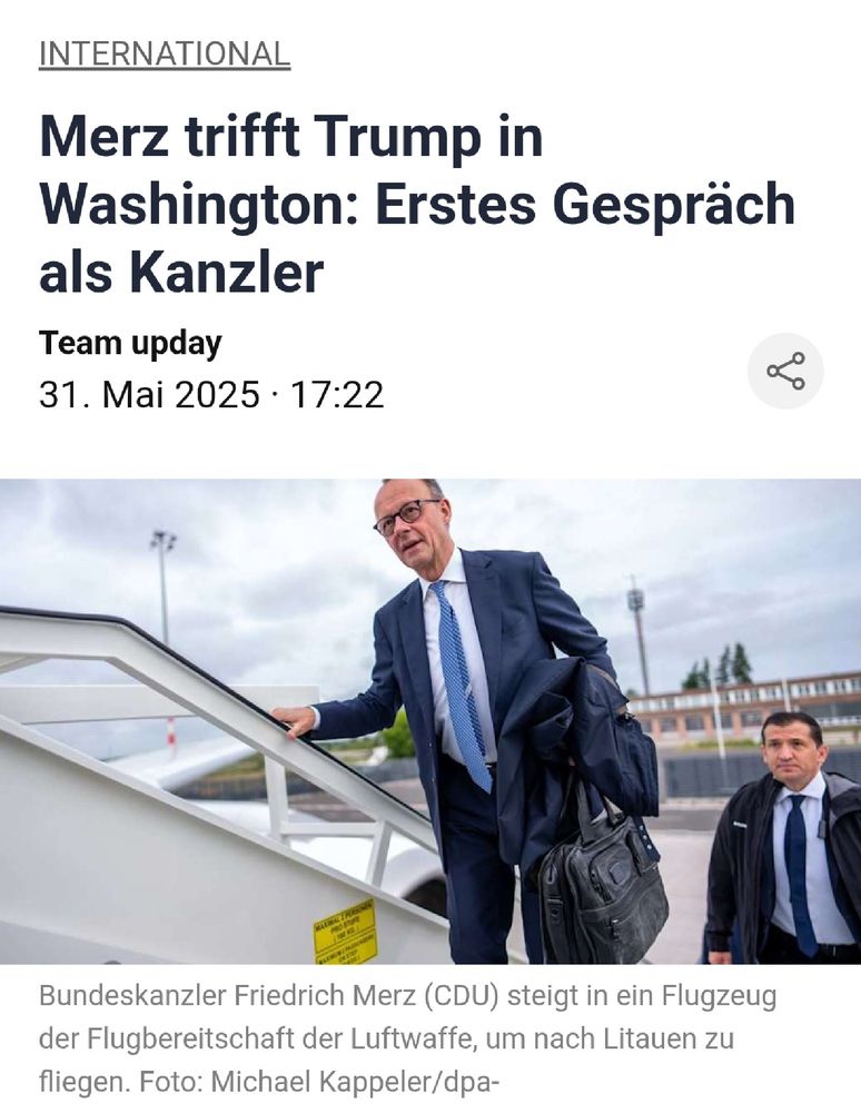 Merz trifft Trump in Washington: Erstes Gespräch als Kanzler