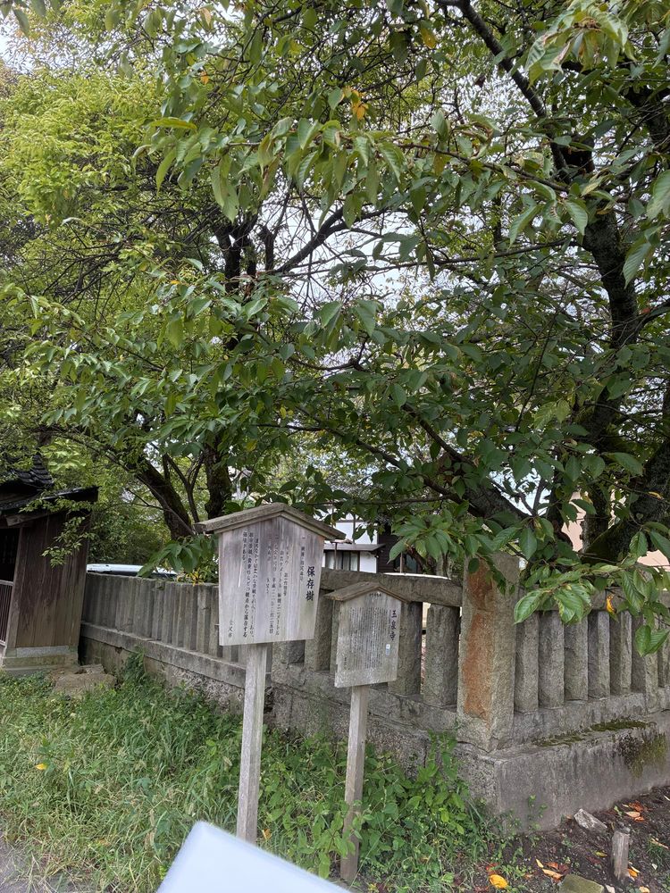 信長の槍がある神社遠景