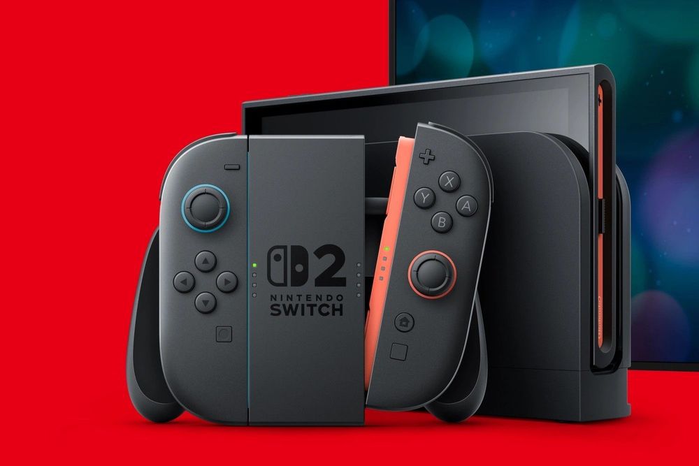 Docked Nintendo Switch 2 and Joy-Con 2