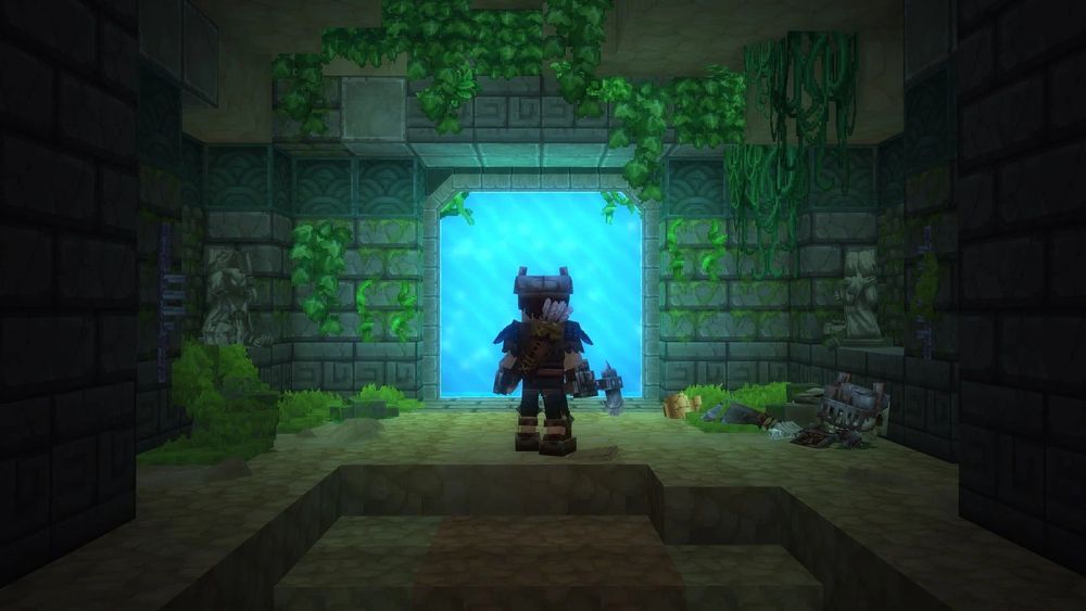 Portal in a Hytale dungeon