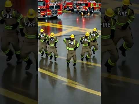 🇺🇸 USA Firefighters Heat Up the Blurred Lines Dance | Education, Health & Fitness