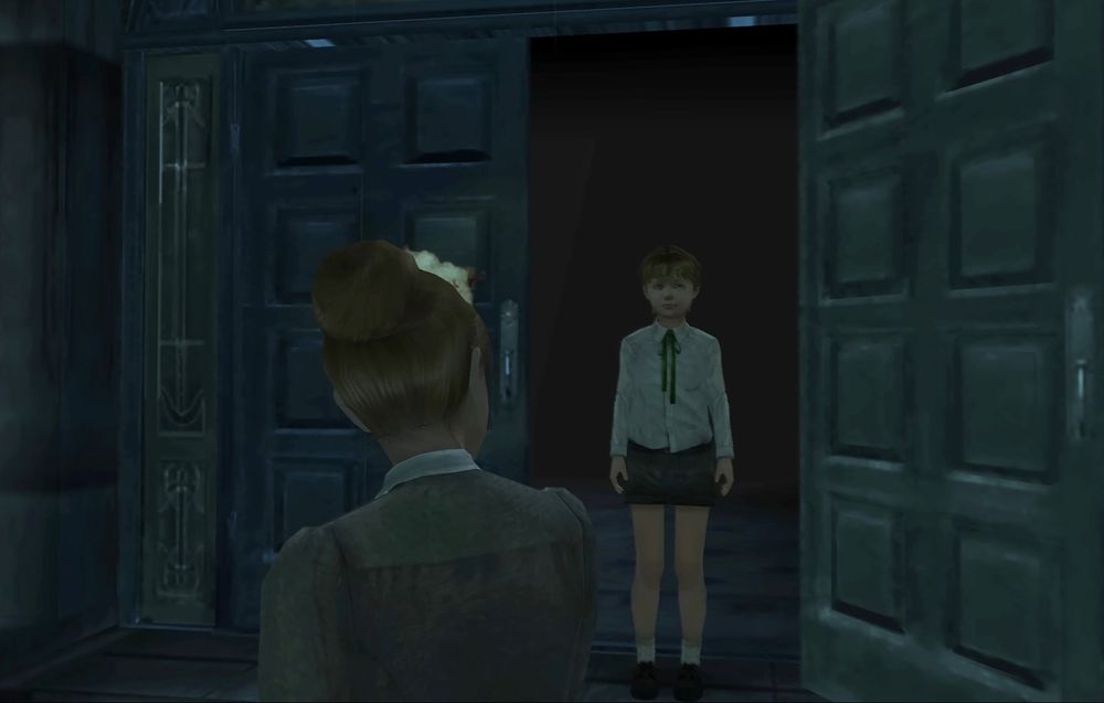 Rule of Rose: Jennifer looking at Joshua (Wendy)