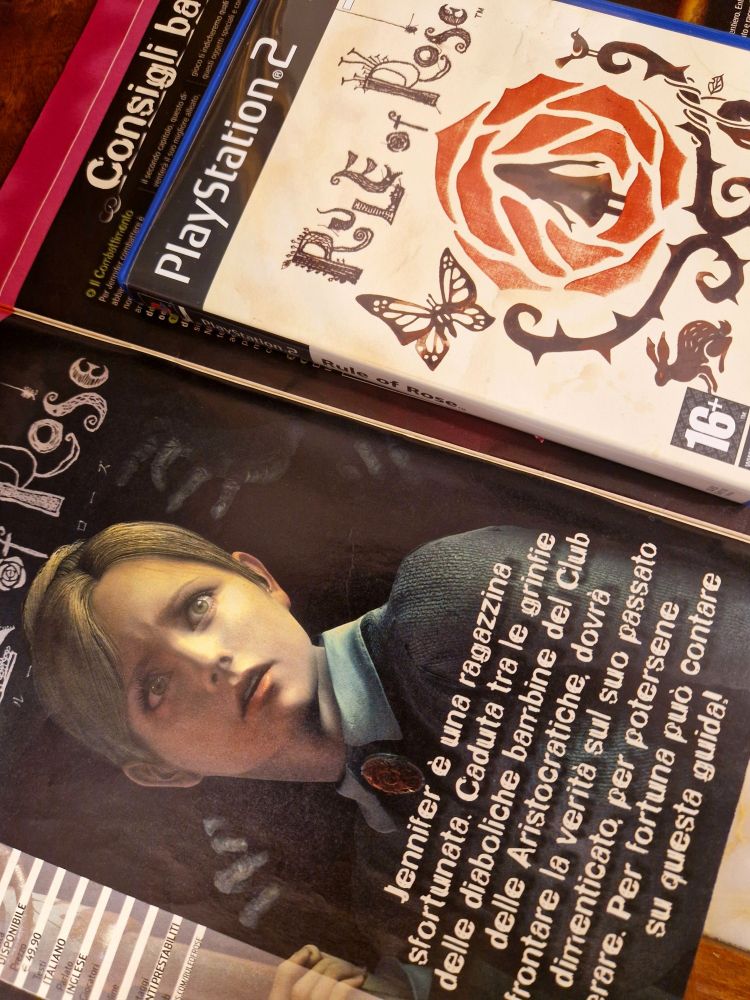 Rule of Rose: italian magazine and game copy