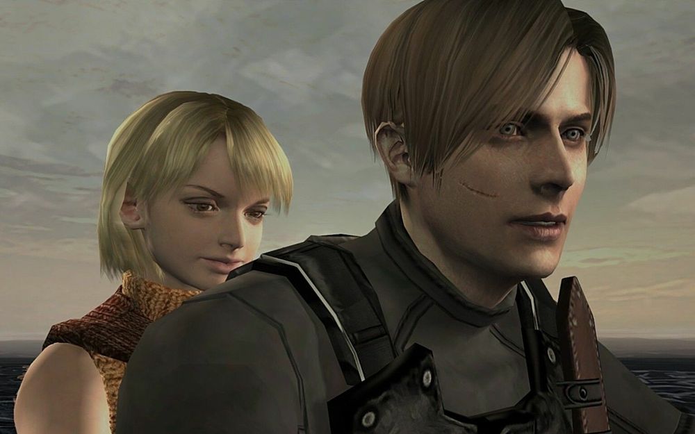 Ashley Graham and Leon Kennedy from Resident Evil 4 screenshot (original)