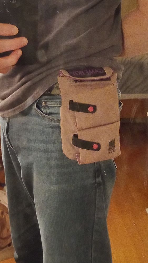 Game Boy case strapped to my belt