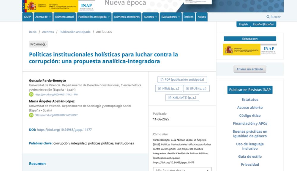 Captura de pantalla de la web donde está el artículo.