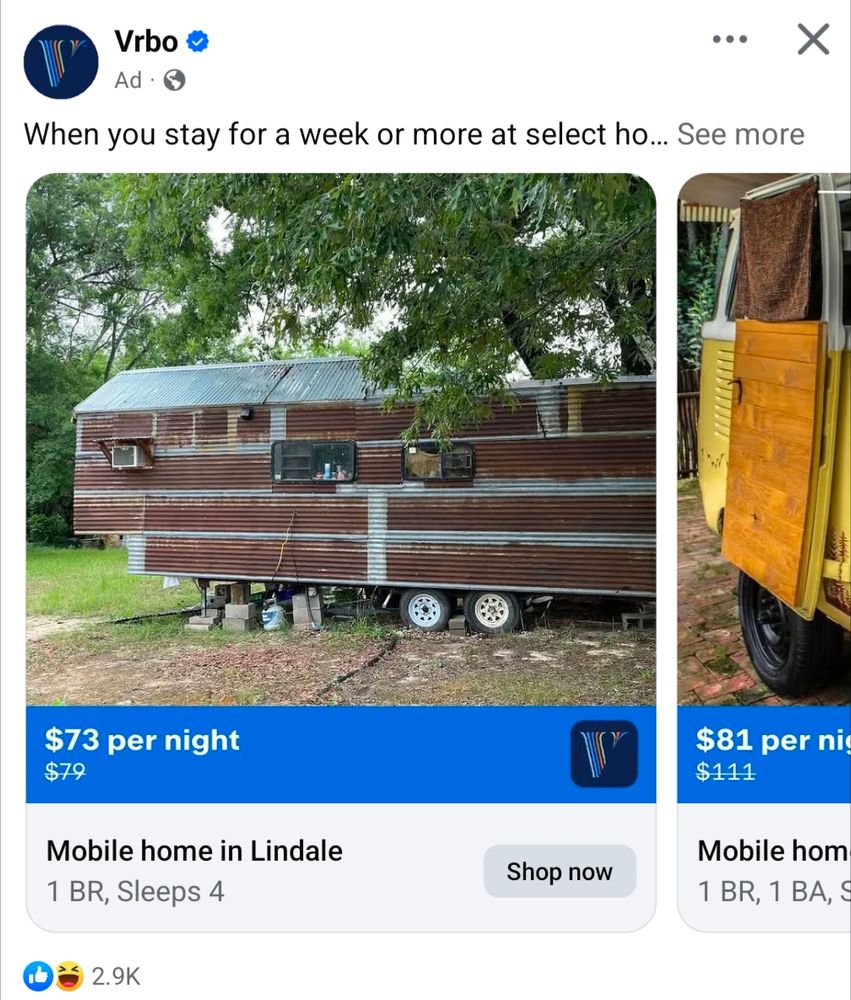 $73/night for a fucking trailer 