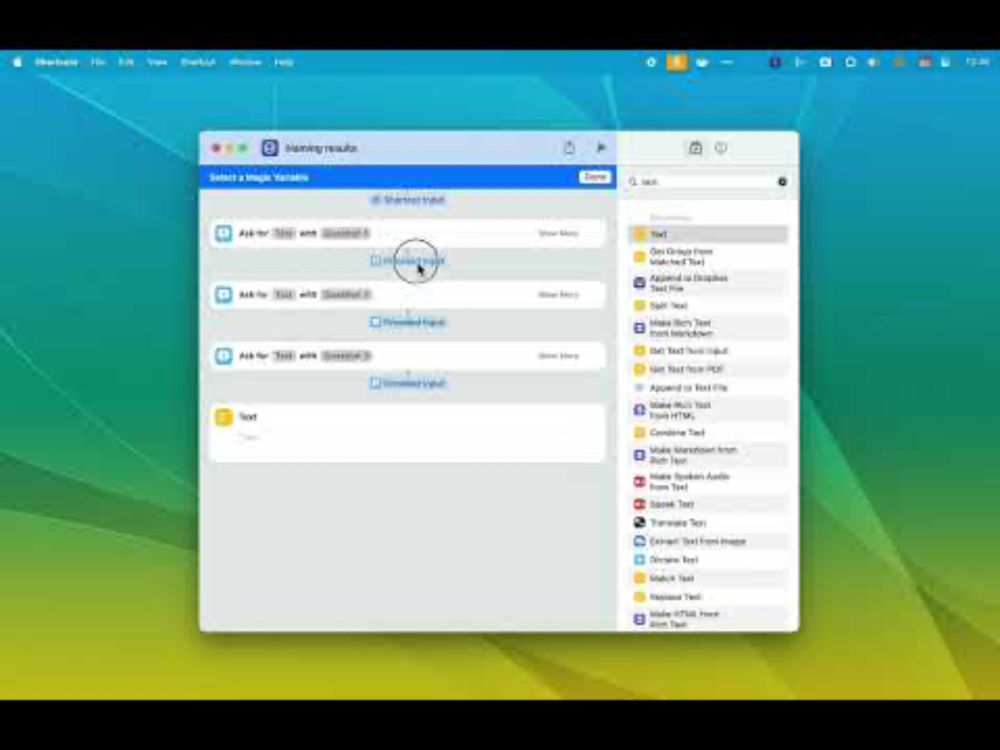 macOS/iOS Shortcuts Quick Tip: Rename Results Variables