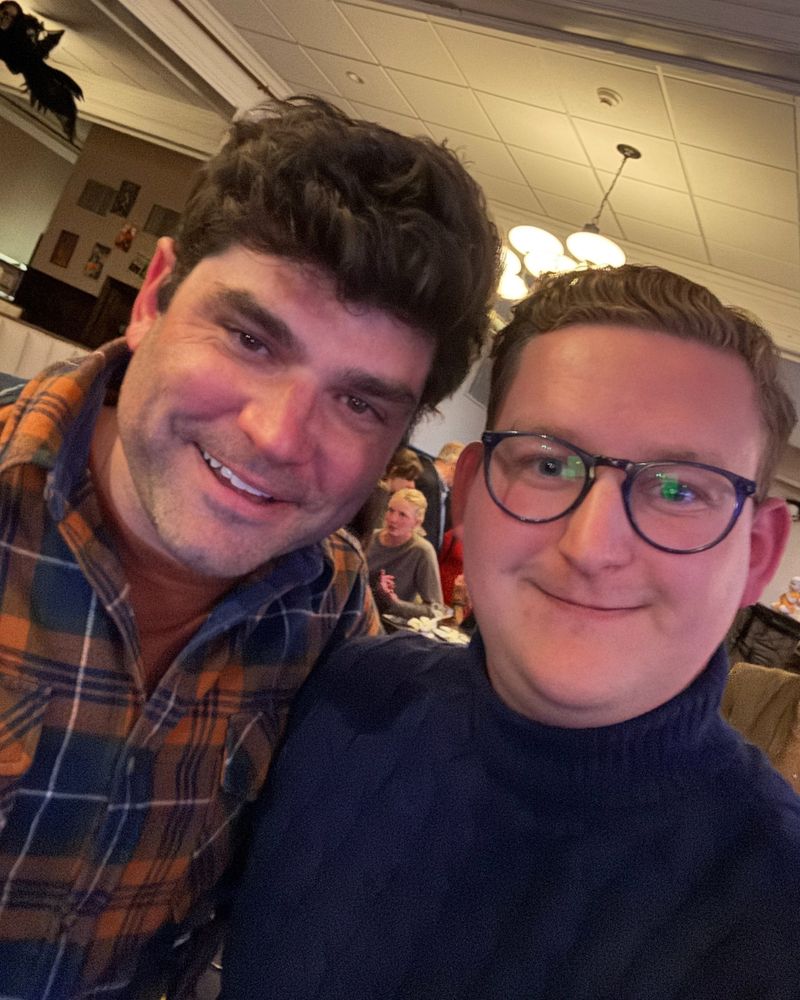 A selfie of John and Andrew.