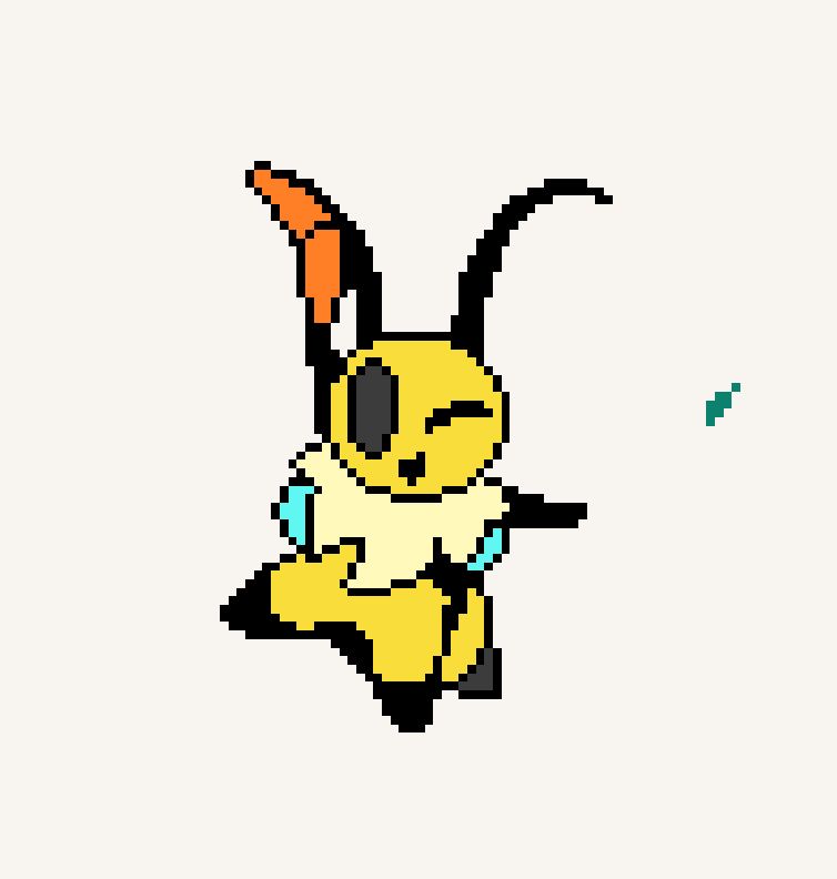 a pixel art of Vi from Bug Fables done on Wplace