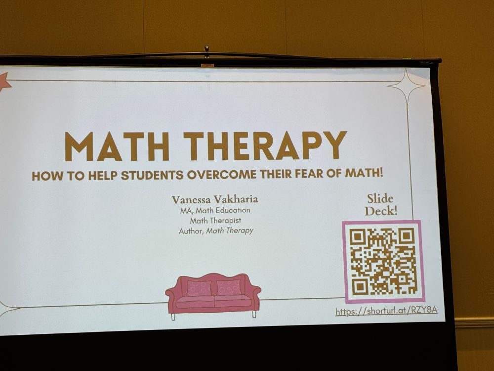 Title slide for Math Therapy, closing keynote 