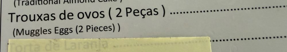 Trouxas de ovos ( 2 Peças )
... ..
•
•••
(Muggles Eggs (2 Pieces) )