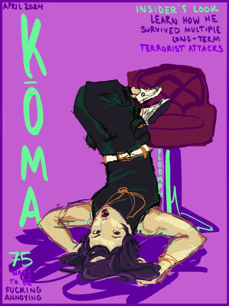 kokichi oma, the ultimate actor (popularly known as KŌMA) if i ever say im a kokichi fan THIS is who im talking about. do not get it twisted with the other guy 🙁