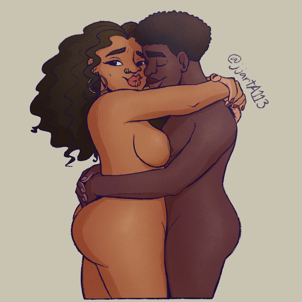 Closeup of Dani and Dez without the background.