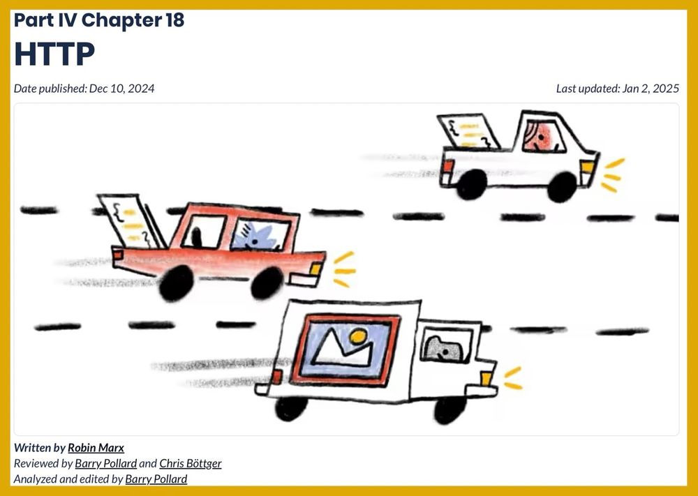 illustration of 3 cars driving down a 3 lane road, carrying web resources