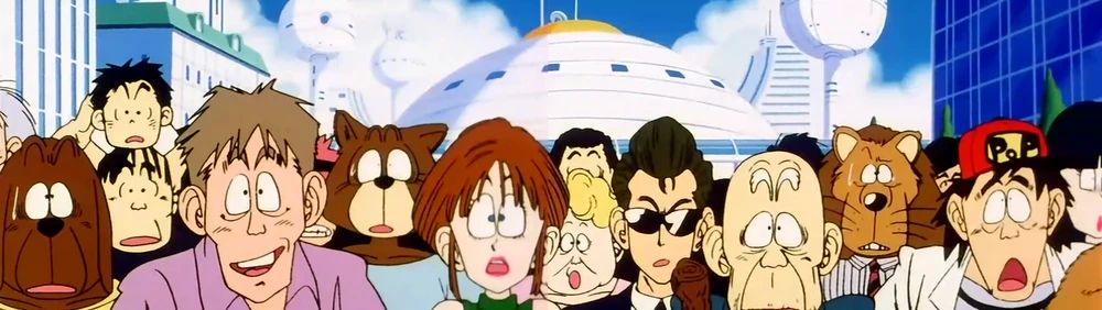 Screenshot from the original Dragonball. Where Human-Type and Animal-Type Earthlings live together.
