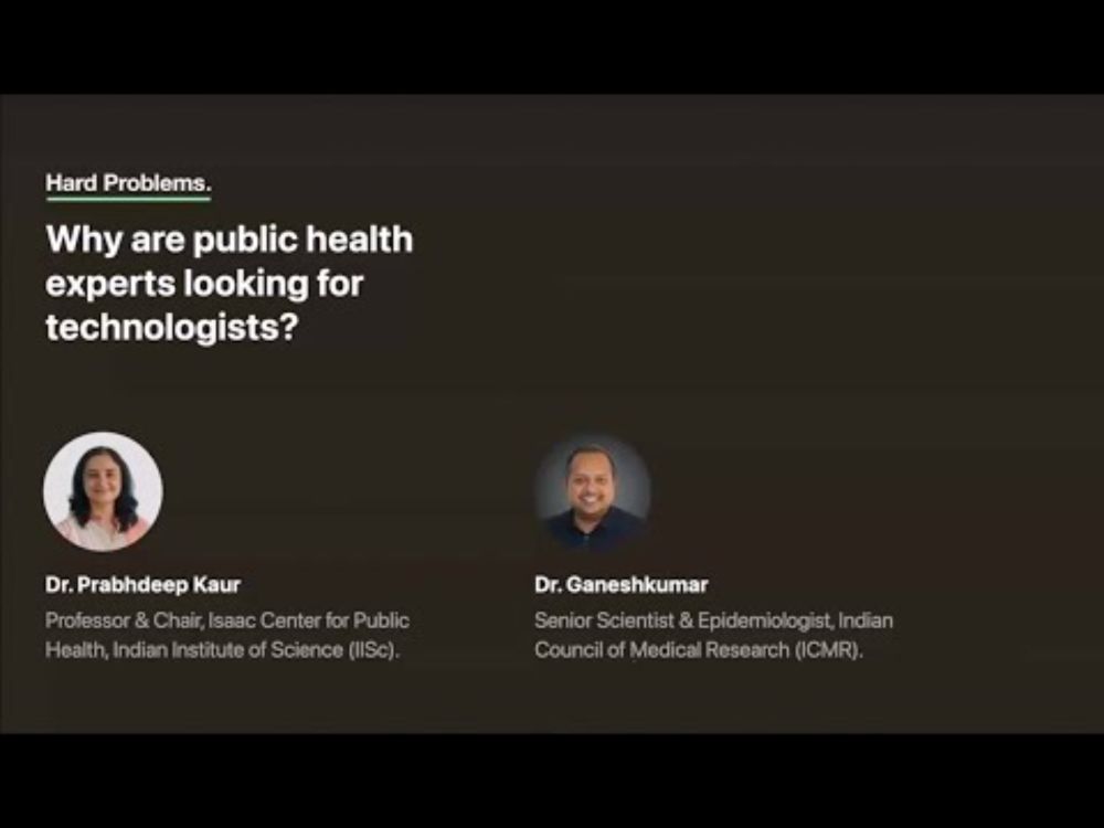 Why are public health experts looking for technologists?