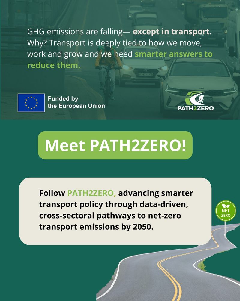 PATH2ZERO is live! Follow PATH2ZERO, advancing smarter transport policy through data-driven cross-sectoral pathways to net-zero transport emissions by 2050. Check out our website for more updates, news & events: PATH2ZERO.EU