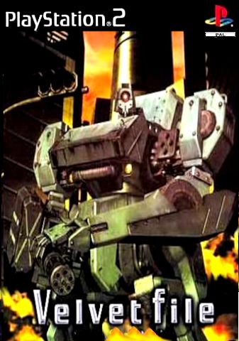 An altered piece of case art for the ps2 game Velvet File showing a mech