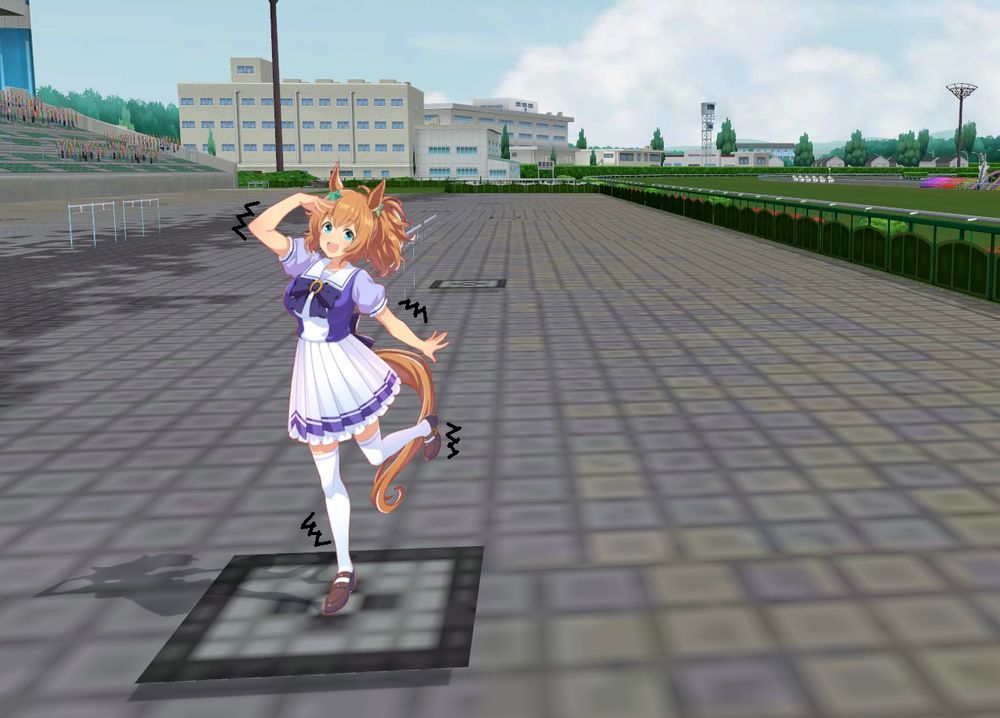Very flat png model of taiki shuttle that looks like a cardboard cutout, which is what the viewer is now!