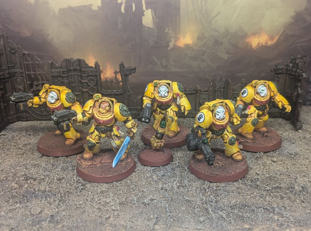 5 Imperial Fist Terminators