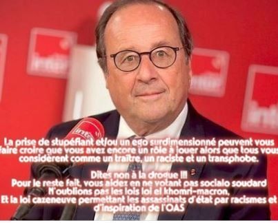 photo legendé prise dans l'un des studios de franceinter et legendé en poste prod pour rendre la perspective de la traitrise et ses lois scelerates