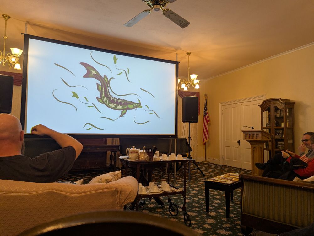 Inside the screening venue 