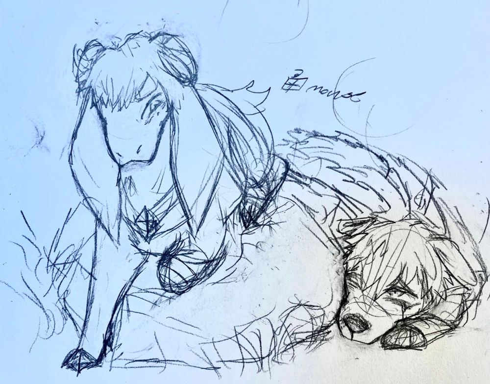 Tatsumi as a Sheep and Jun as a Hyena