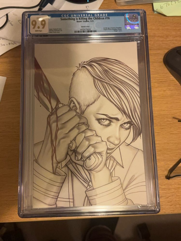 Something is killing the children number 16 sketch cover by Jenny Frison in a 9.9 grade