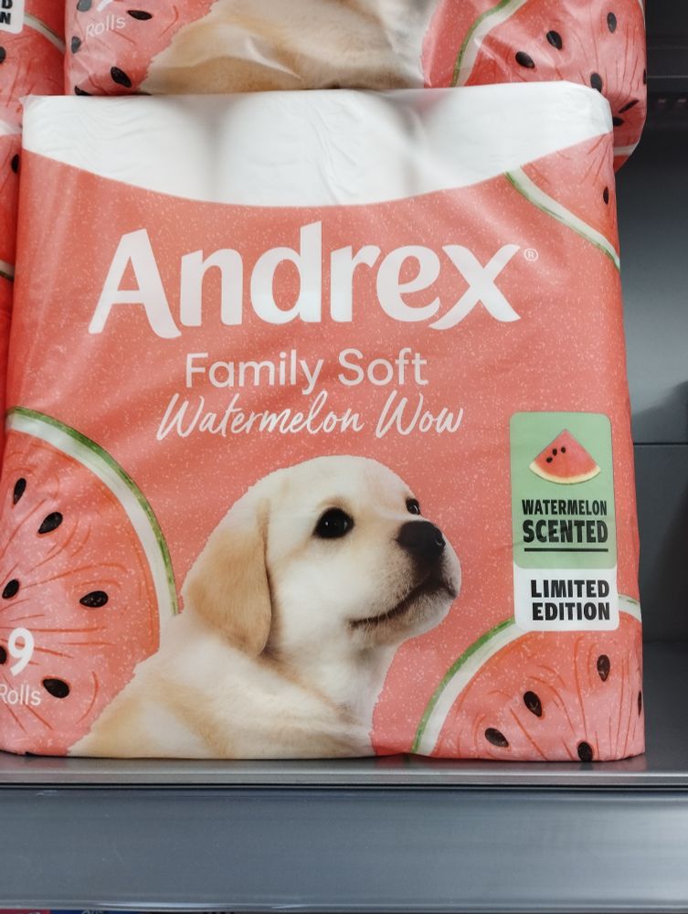Limited edition watermelon-scented toilet paper 
