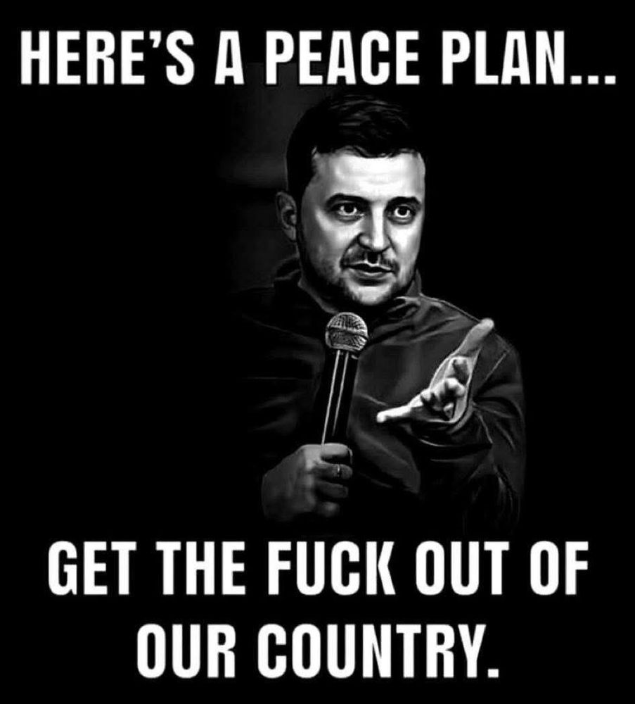HERE'S A PEACE PLAN...
GET THE FUCK OUT OF OUR COUNTRY.