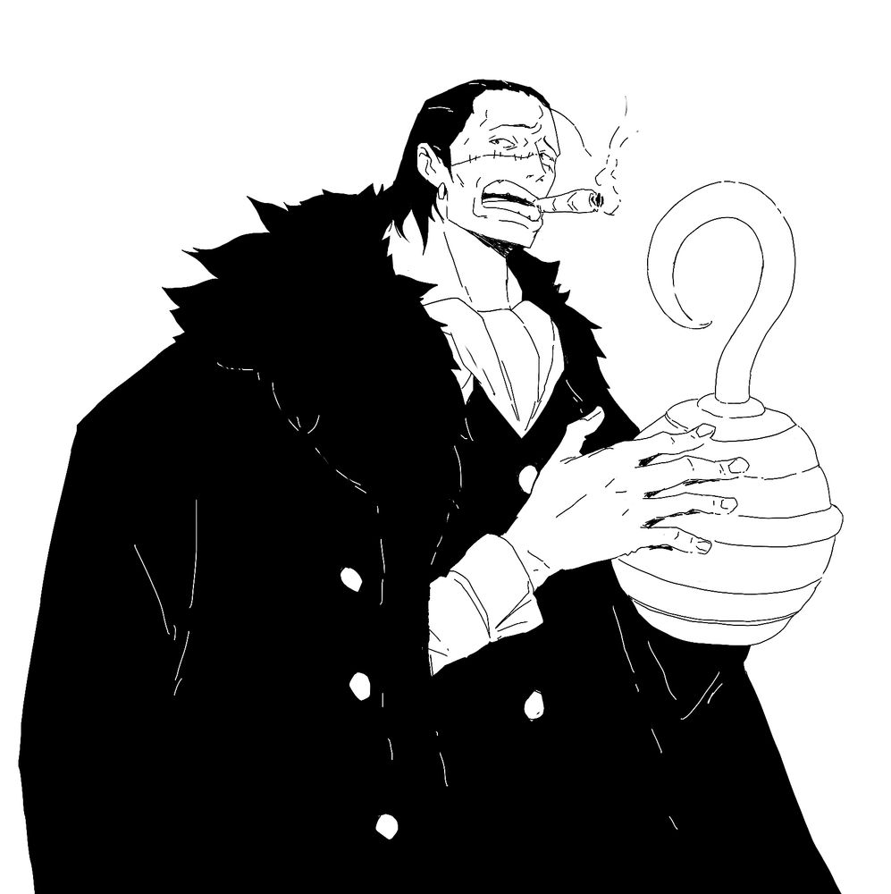 Sketch of Crocodile from one piece
