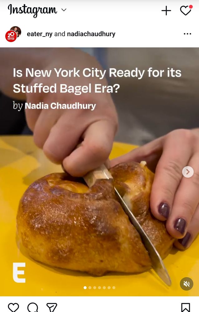 כותרת מהאיטר-האם ניו יורק מוכנה לעידן בייגל ממולא