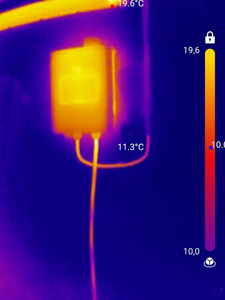 Warmebild der wallbox 