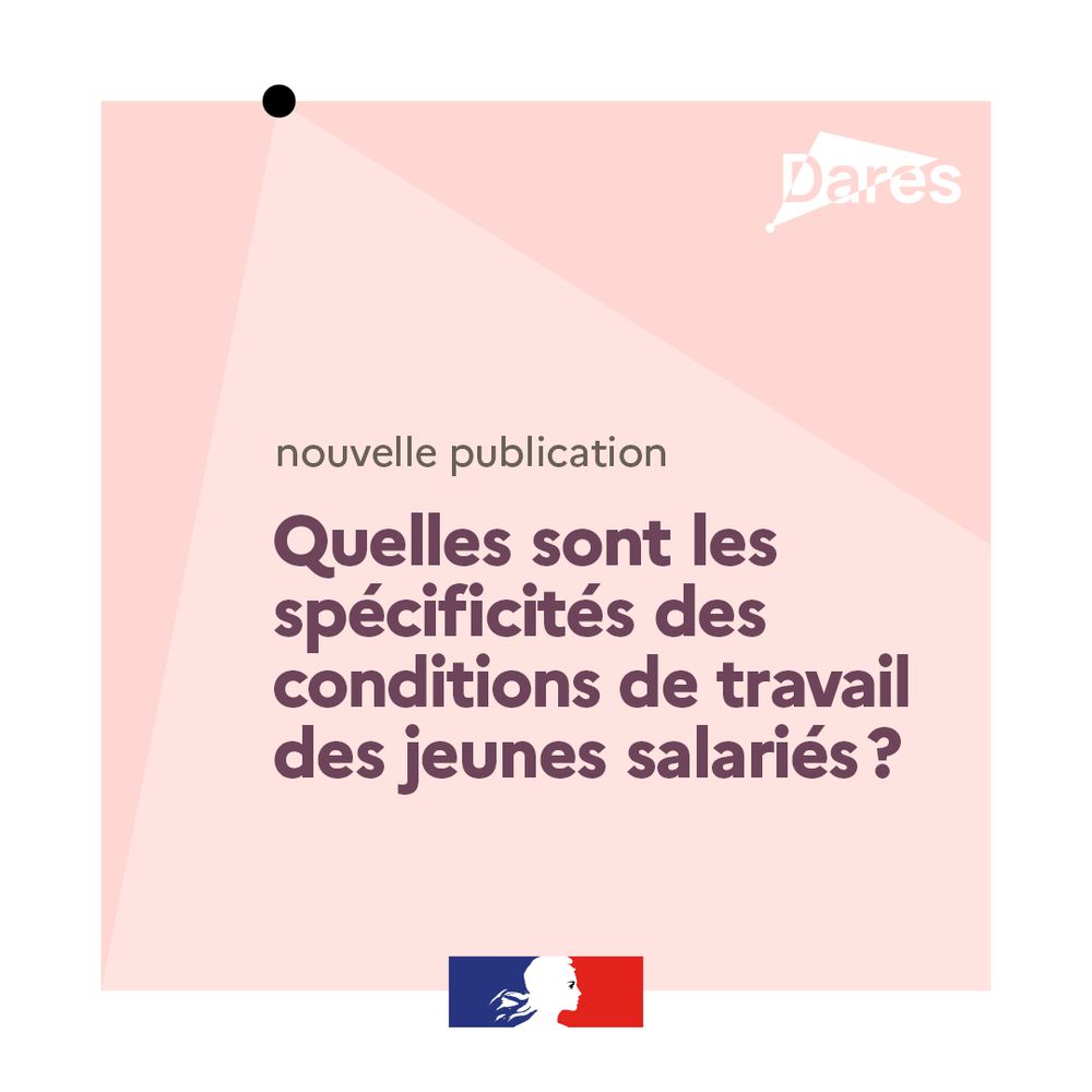 Nouvelle publication Dares
Quelles sont les spécificités des conditions de travail des jeunes ? 