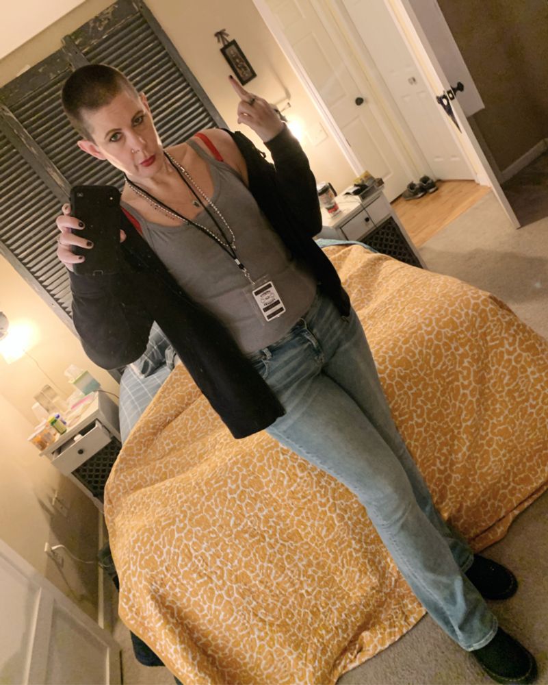 Halloween costume dressed as Debra from Empire Records