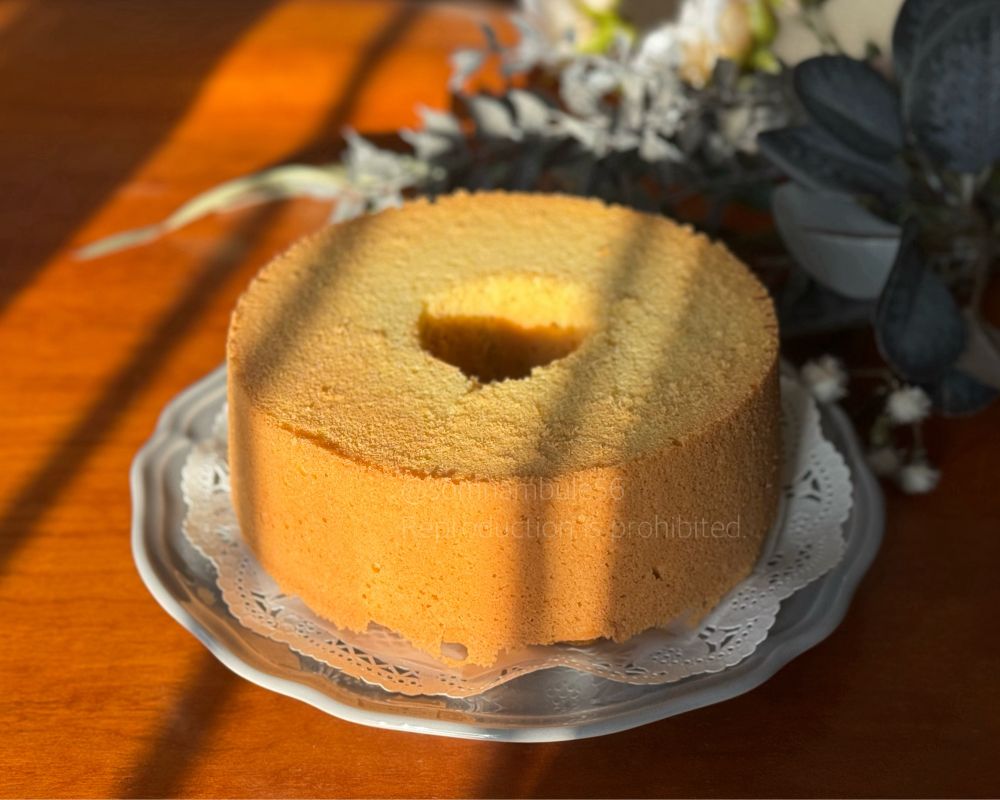 米粉のブールノワゼットシフォンケーキ