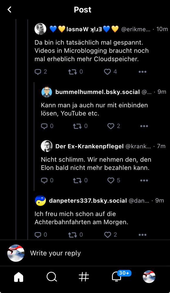 Beispiel einer verschachtelten Diskussion